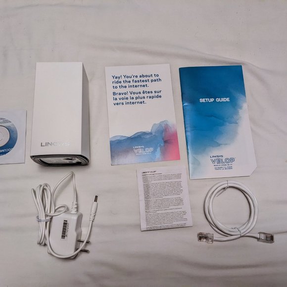 Linksys Velop AC1300 802.11ac Whole Home Mesh Wi-Fi System MU-MIMO 1 Pack White - Picture 2 of 13